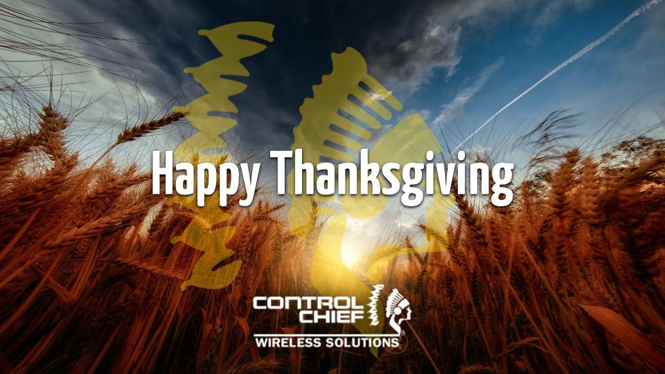 Happy Thanksgiving from Control Chief
