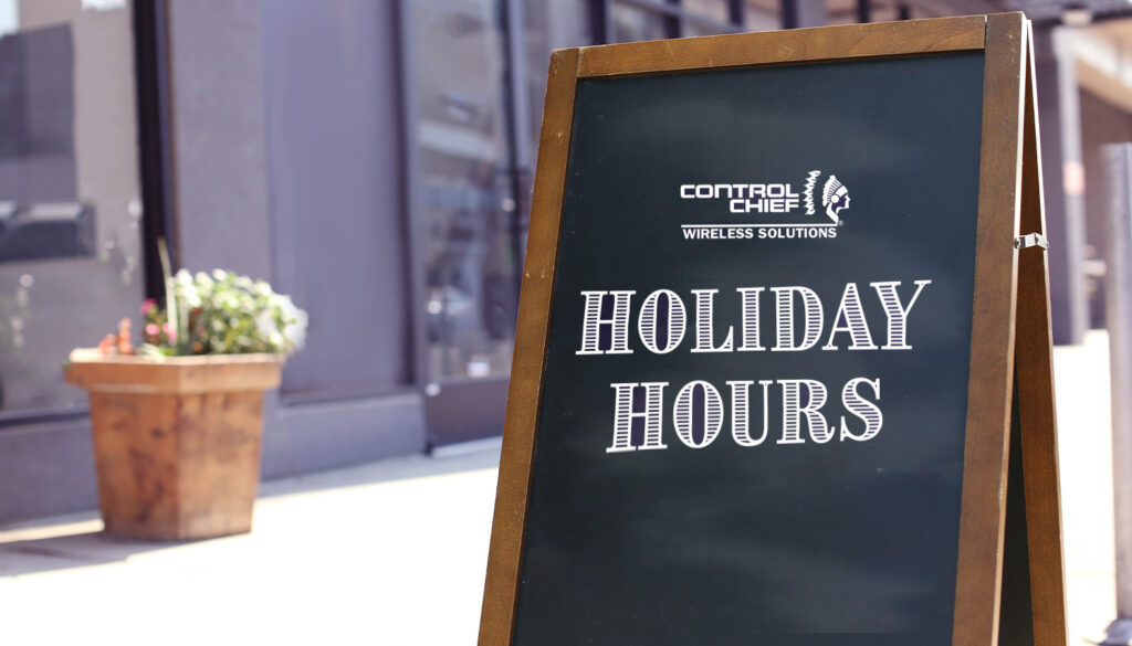 Control Chief 2022 Holiday Hours