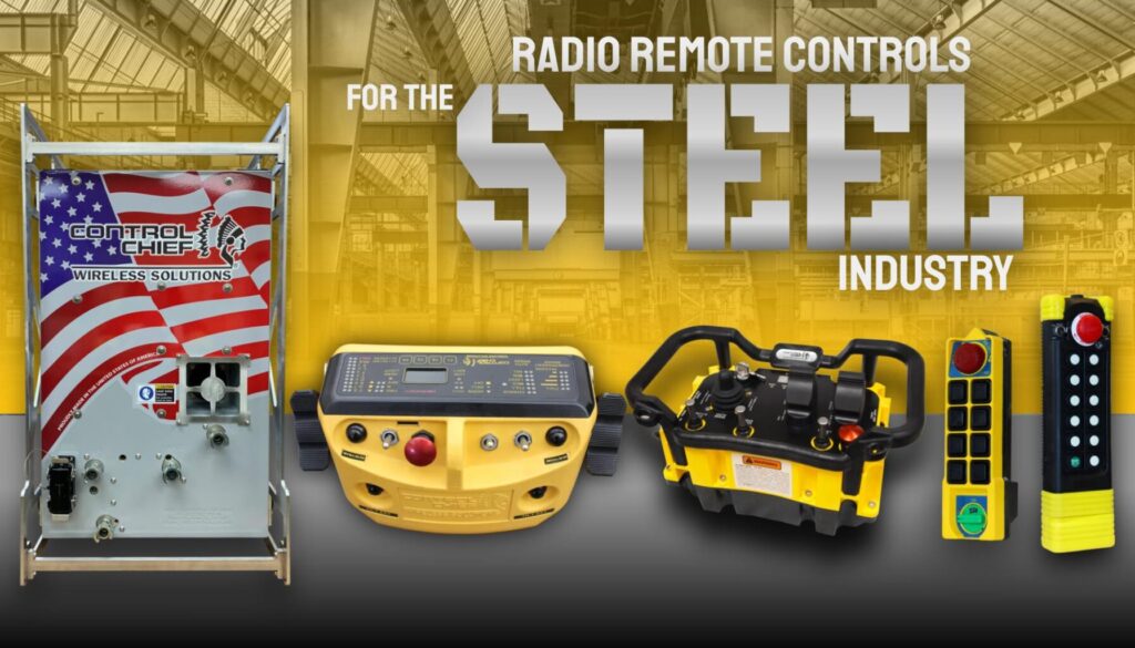 radio remote controls for cranes in the steel industry