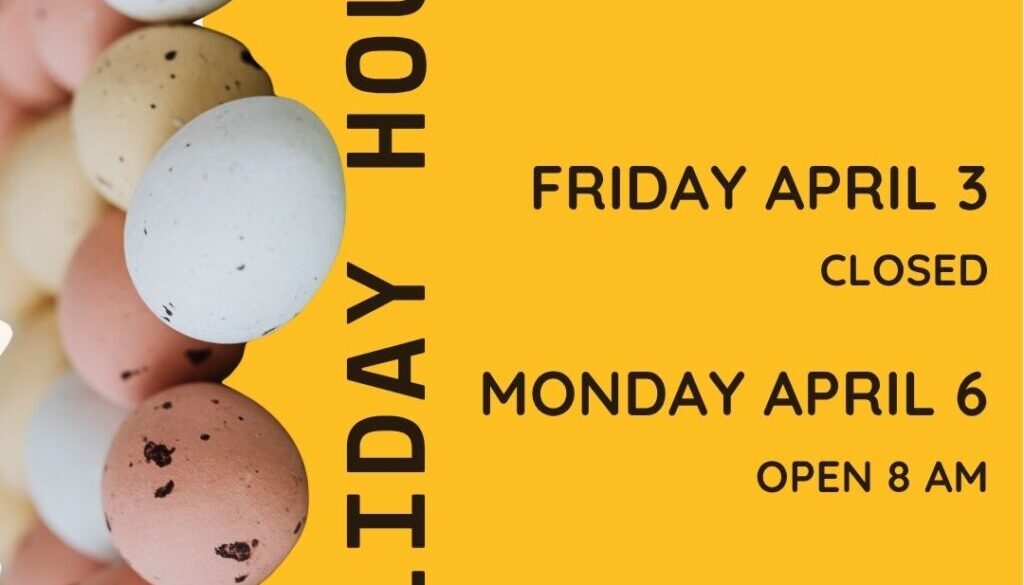 control chief holiday hours