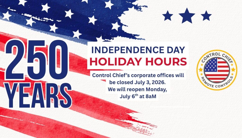 control chief holiday hours