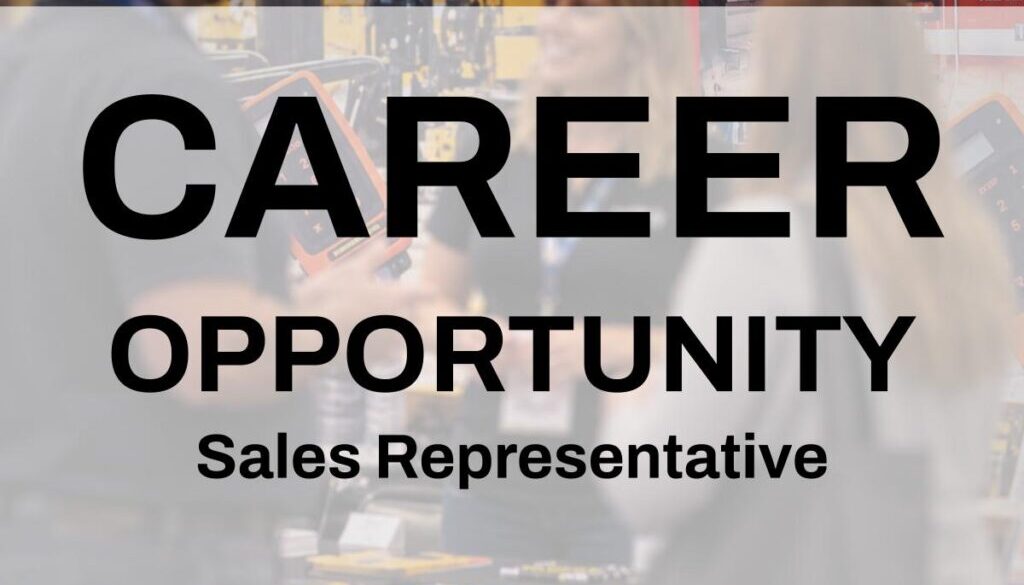 career opportunity - sales representative